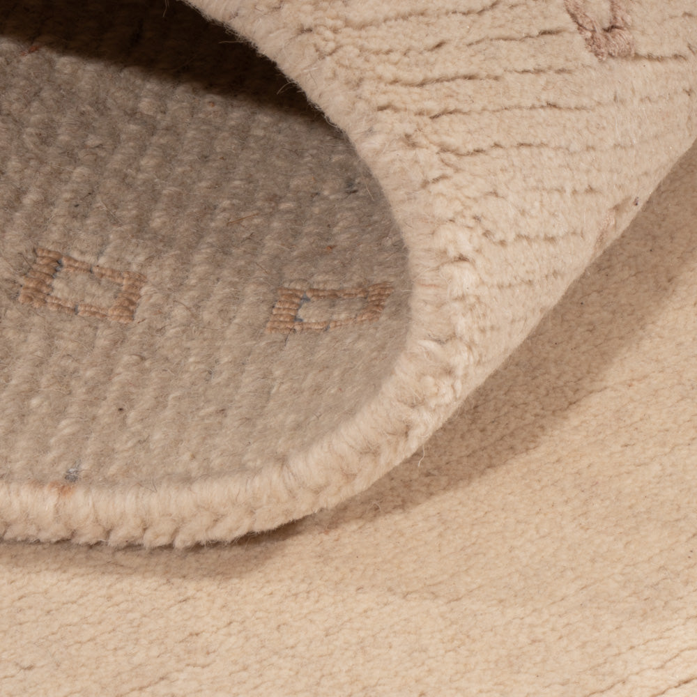 Tapis de couloir Tapis Népalais - 155 x 91 cm - crème