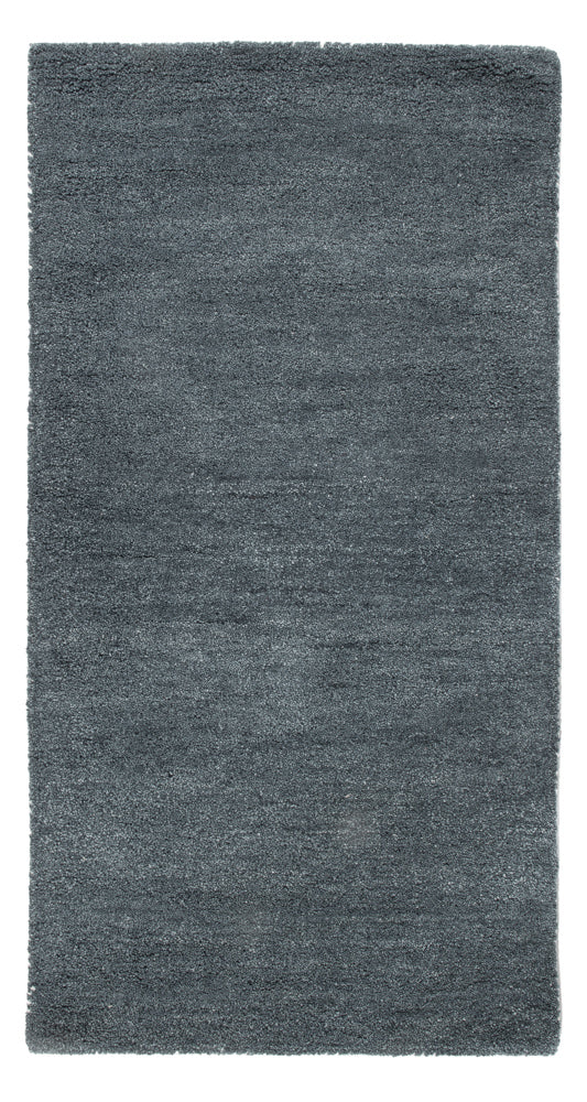 Tapis en laine - 143 x 72 cm - bleu pétrole