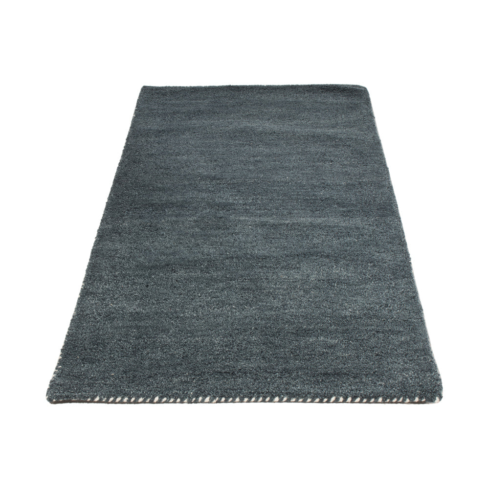Tapis en laine - 143 x 72 cm - bleu pétrole