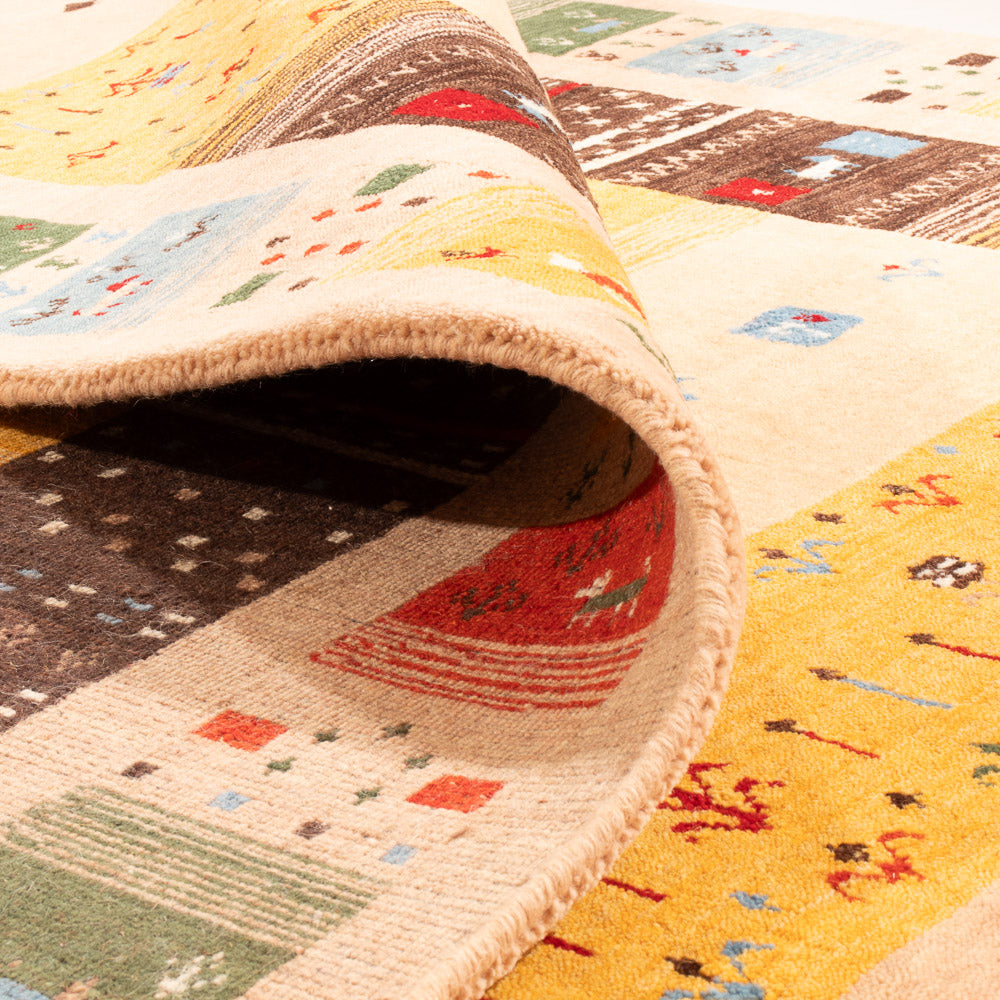 Tapis Gabbeh - Loribaft Softy - 240 x 170 cm - or