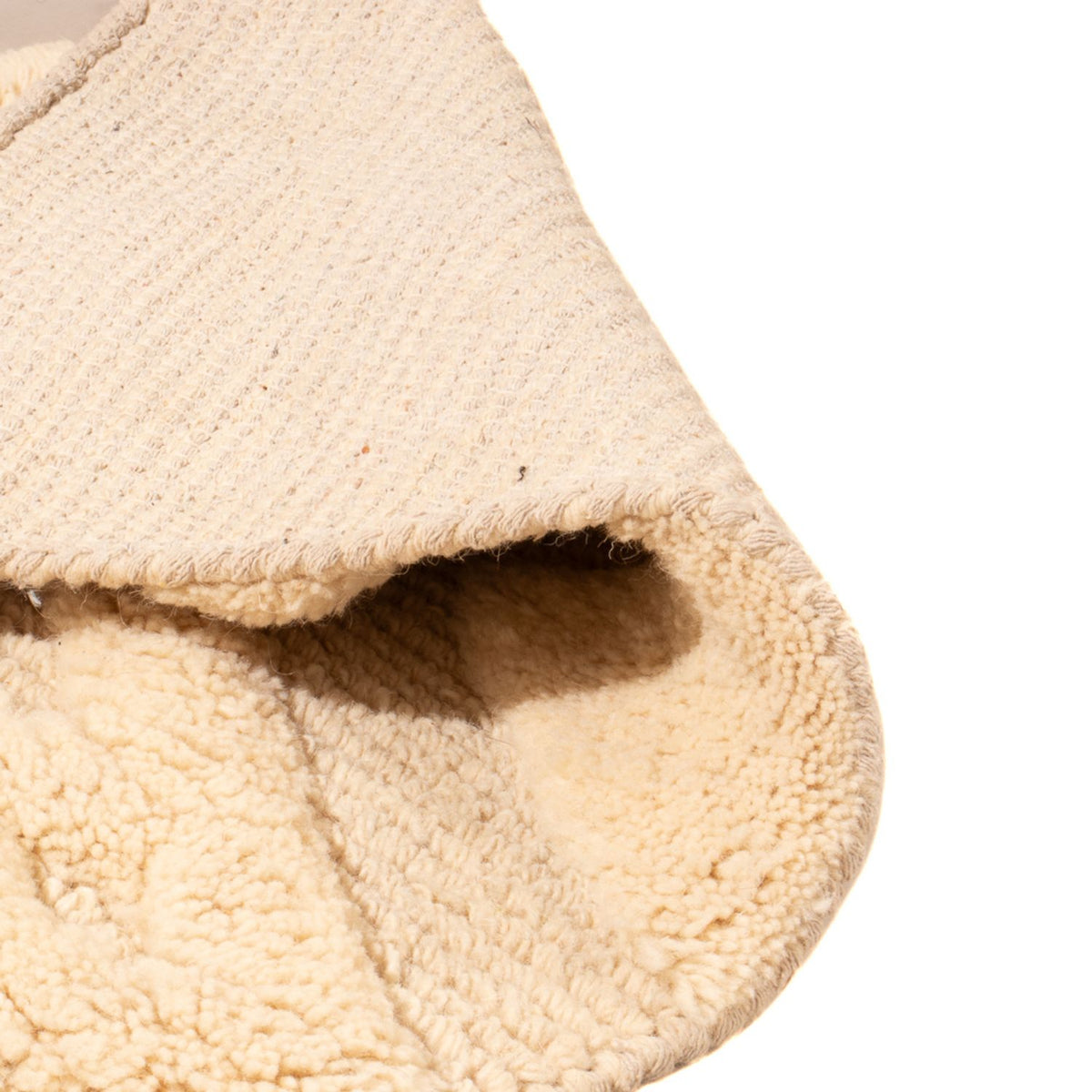 Tapis en laine - 90 x 60 cm - beige clair