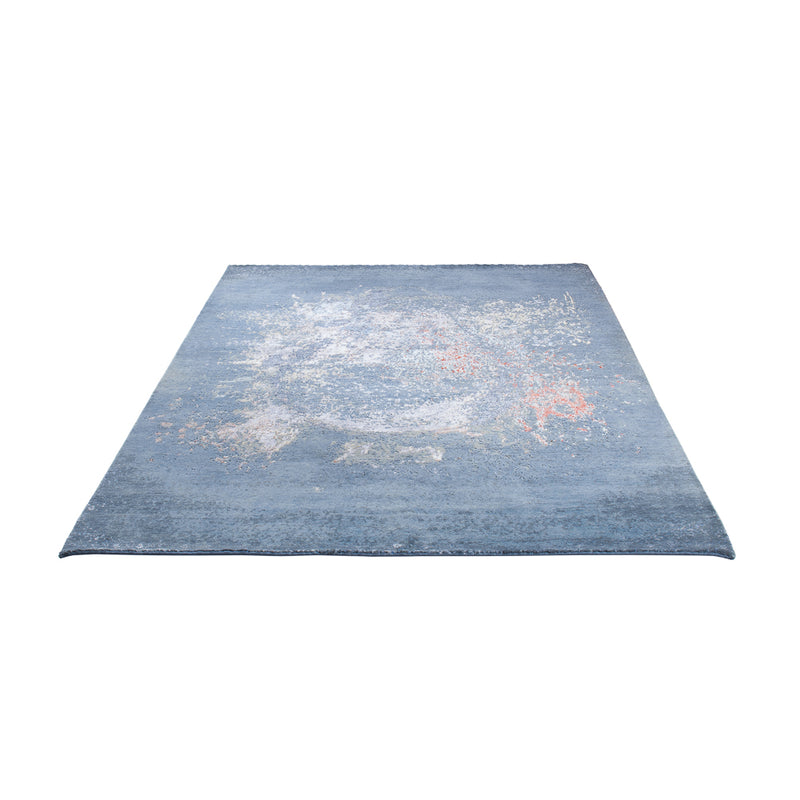 Tapis design - 242 x 163 cm - bleu de mer