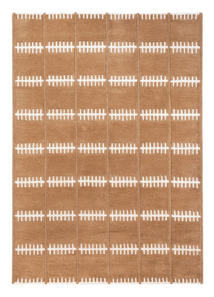 Tapis en laine - 200 x 140 cm - marron
