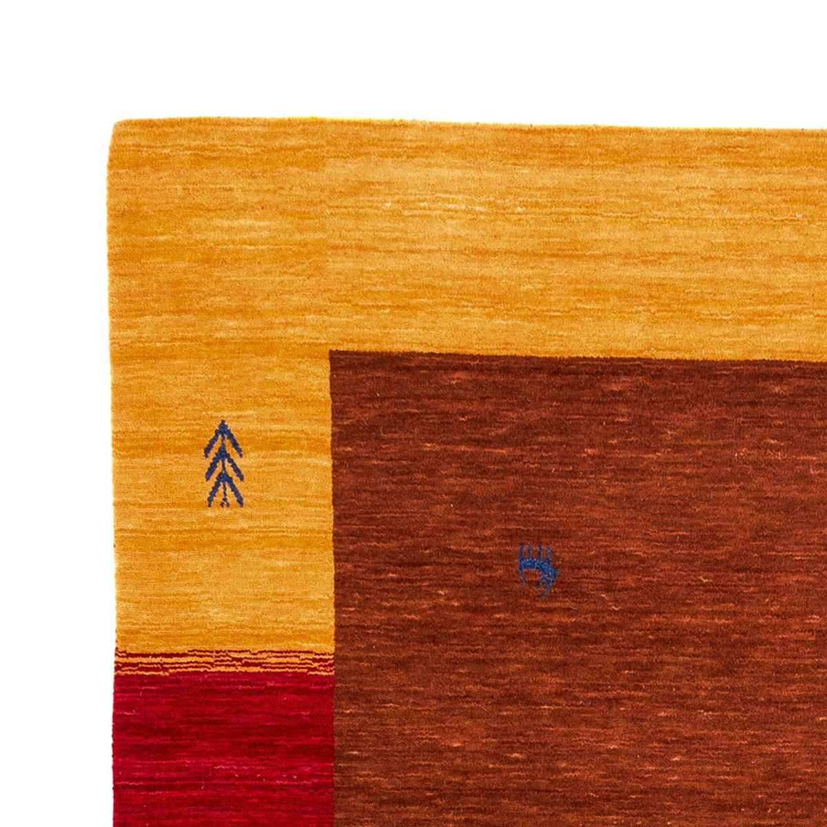 Tapis Gabbeh - Loribaft Softy - 240 x 170 cm - marron