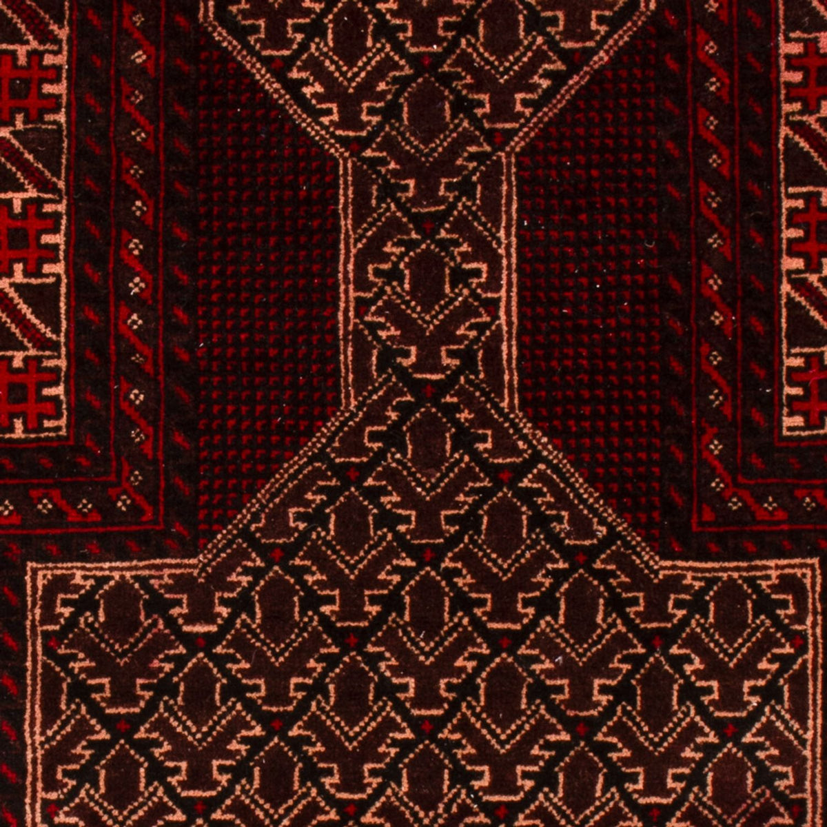 Tapis Belutsch - 150 x 89 cm - rouge