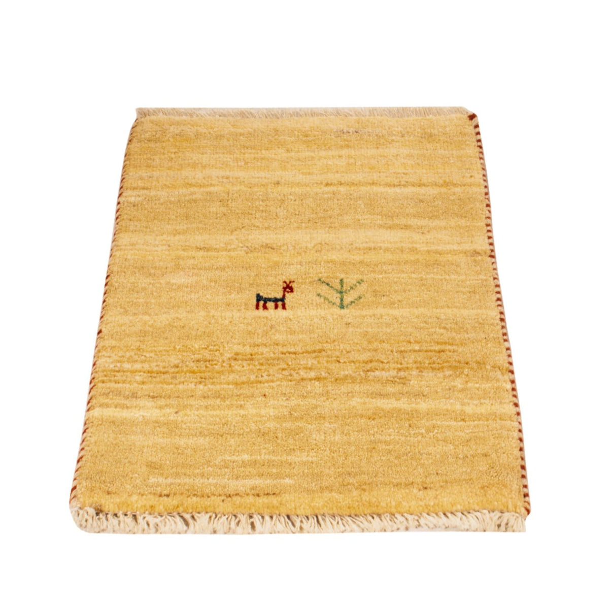 Tapis Gabbeh - Loribaft Persan - 60 x 40 cm - crème