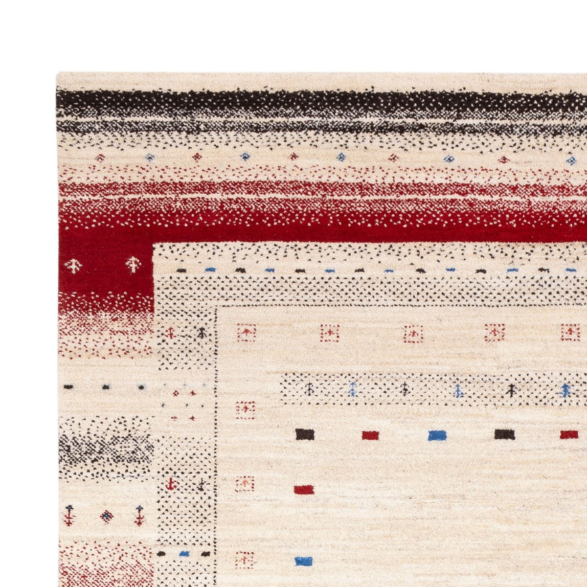 Tapis Gabbeh - Loribaft Indus - 242 x 168 cm - crème