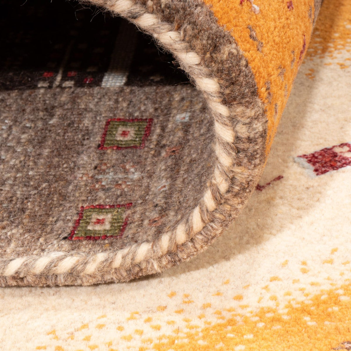 Tapis Gabbeh - Loribaft Indus - 240 x 170 cm - or