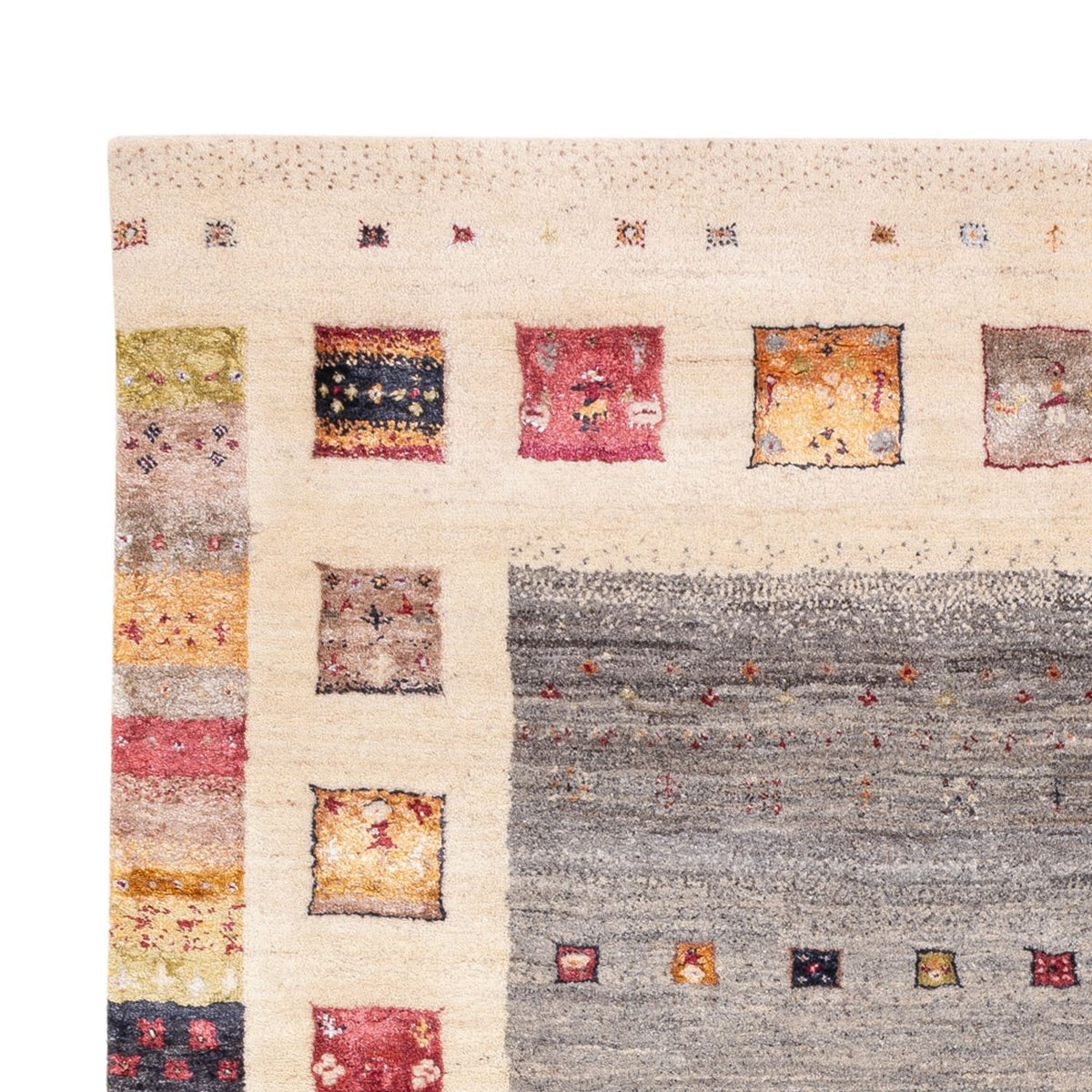Tapis Gabbeh - Loribaft Indus - 245 x 166 cm - naturel
