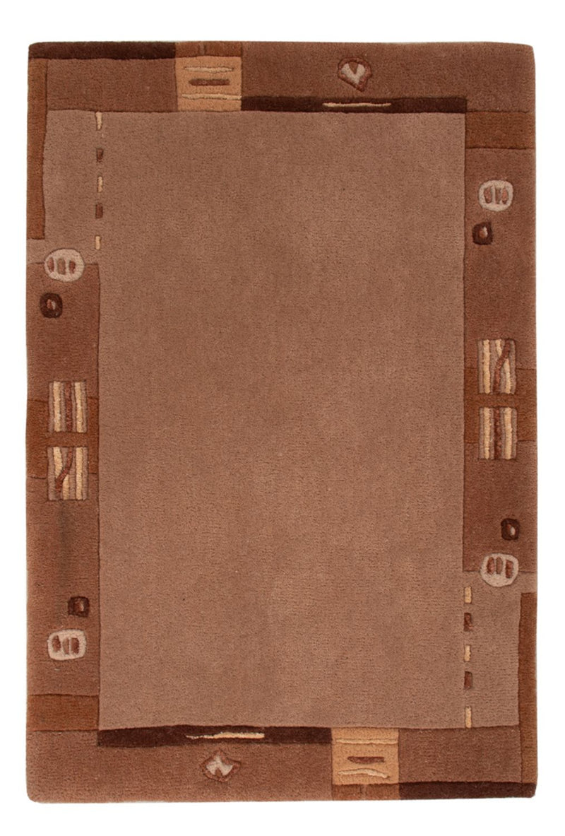 Tapis Népalais - 90 x 60 cm - marron