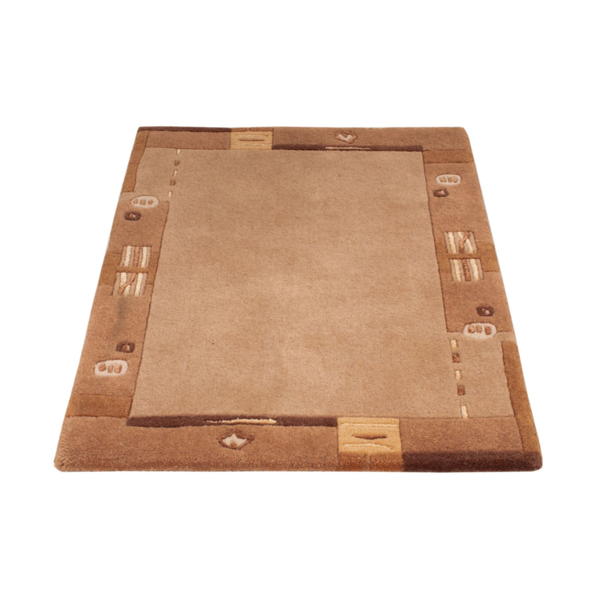 Tapis Népalais - 90 x 60 cm - marron