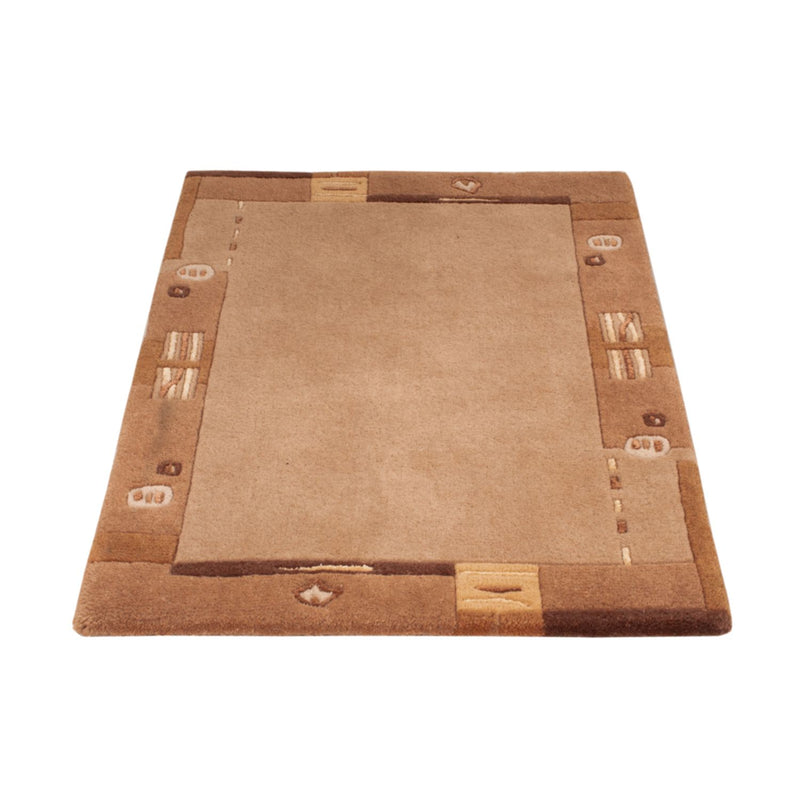 Tapis Népalais - 90 x 60 cm - marron