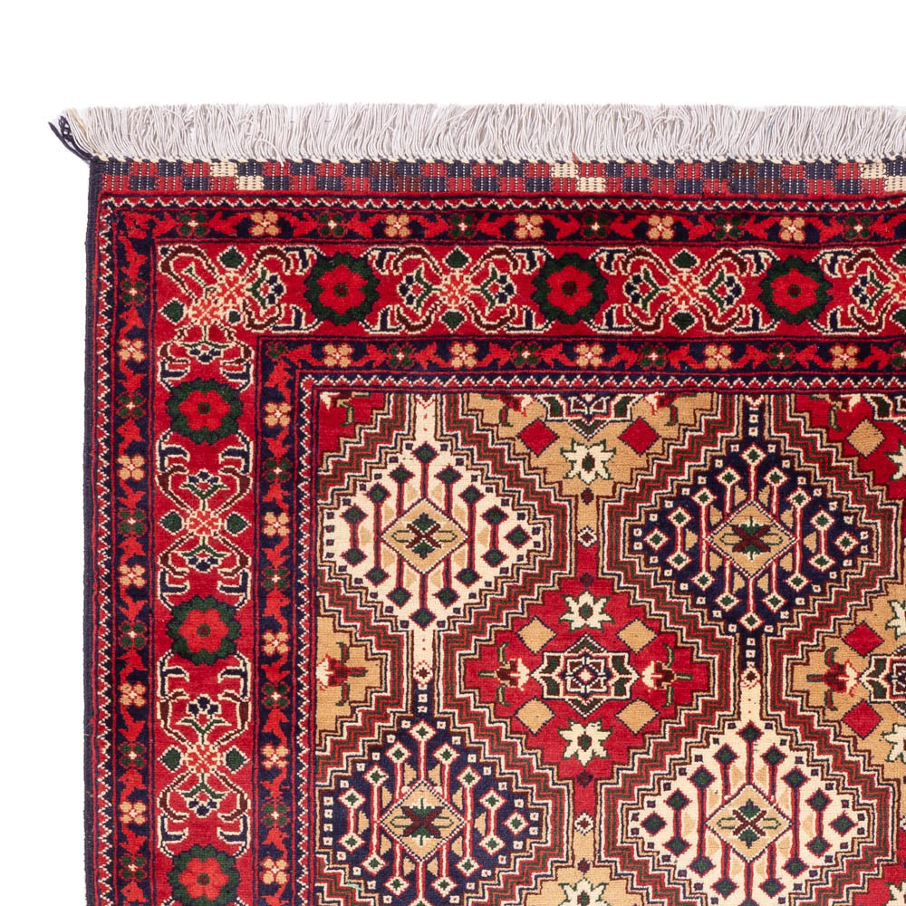Tapis afghan - 198 x 152 cm - multicolore