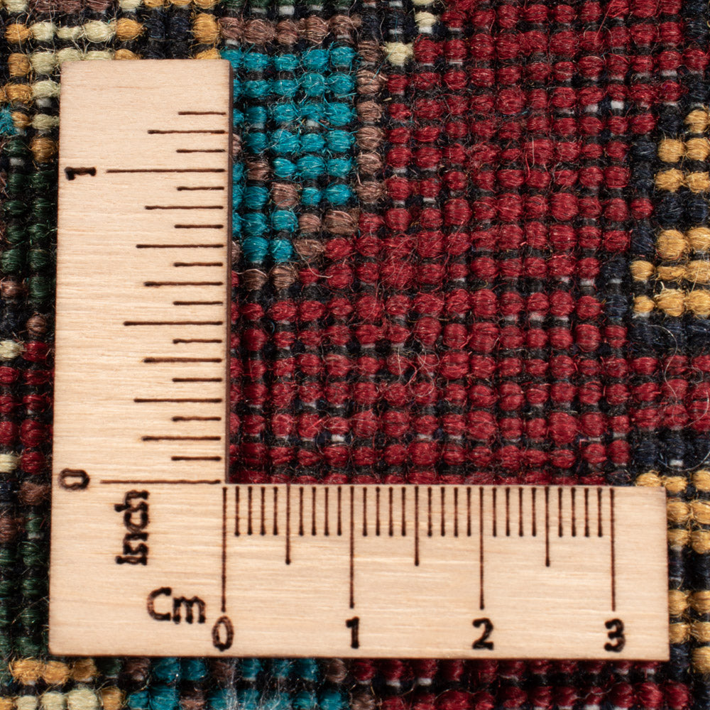 Tapis afghan - 195 x 150 cm - bleu