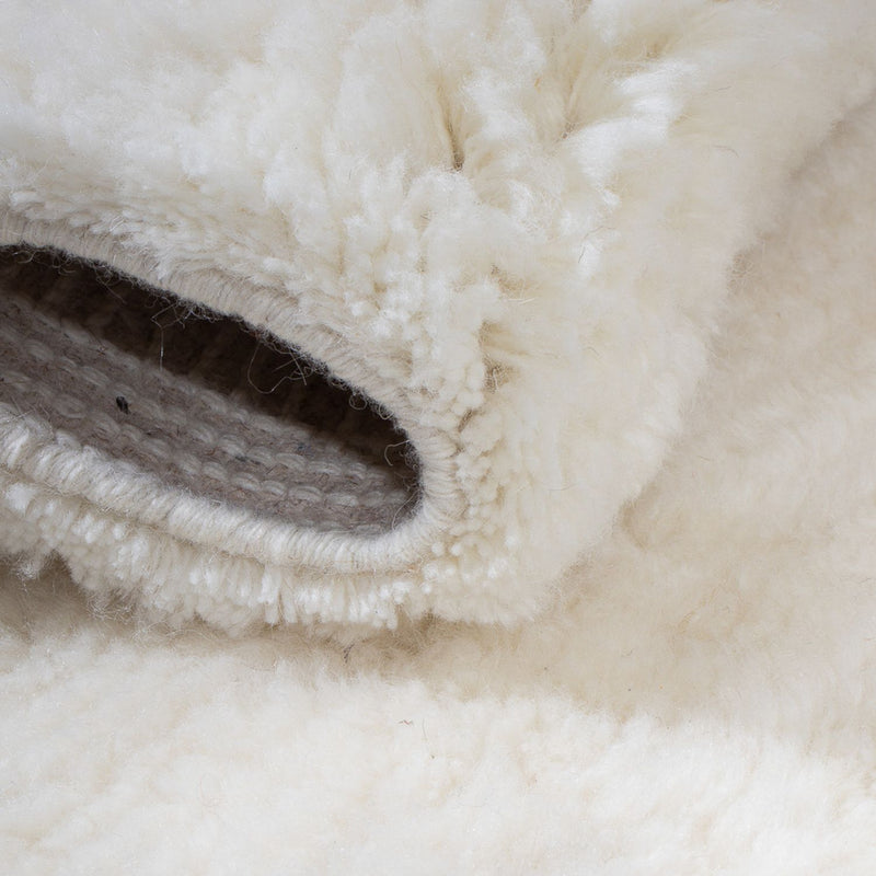 Tapis de couloir Tapis Gabbeh - Indus - 100 x 66 cm - gris clair