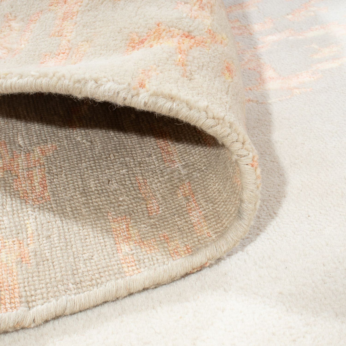 Tapis design carré  - 289 x 287 cm - beige