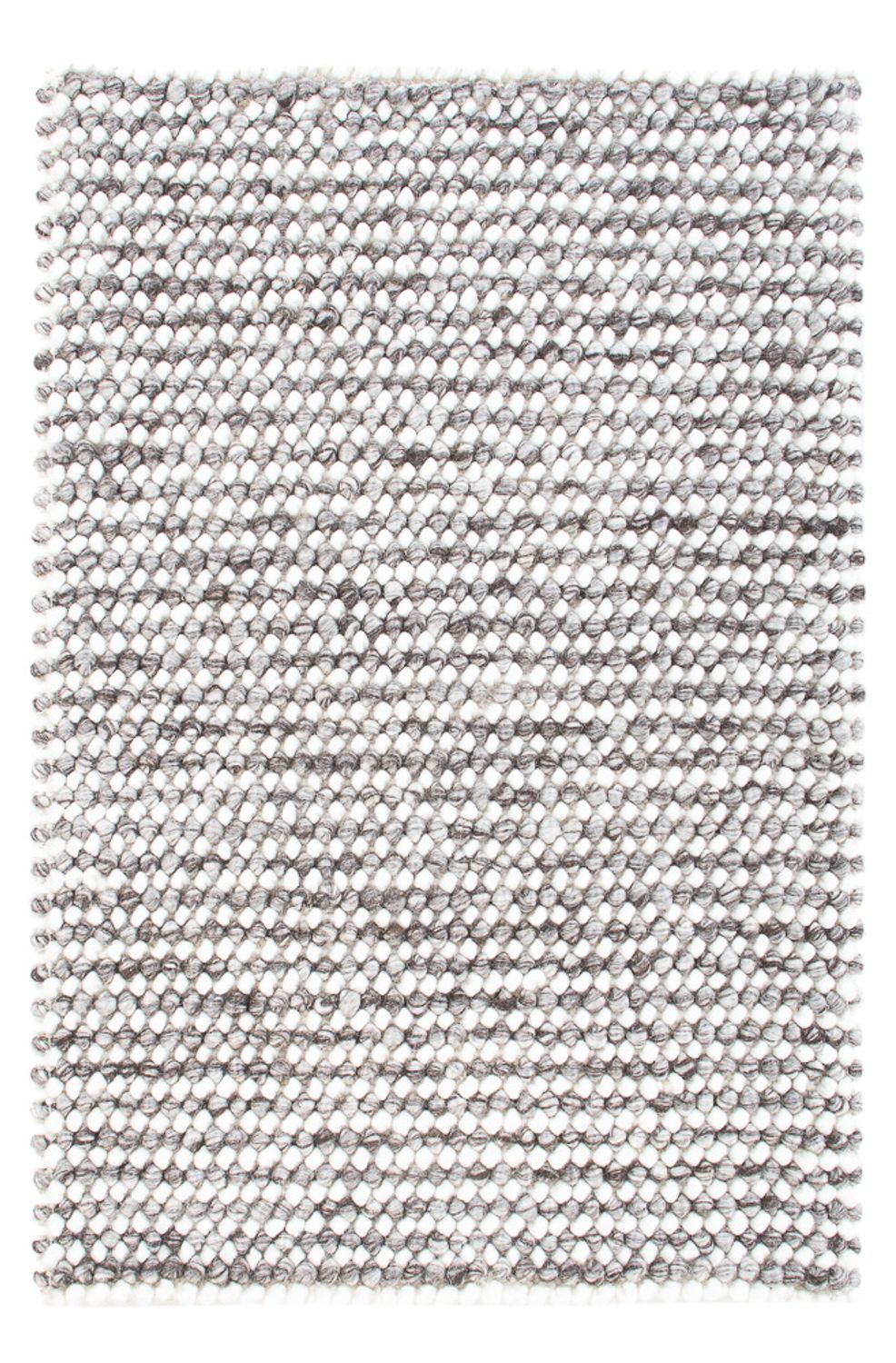 Tapis en laine - 94 x 60 cm - gris