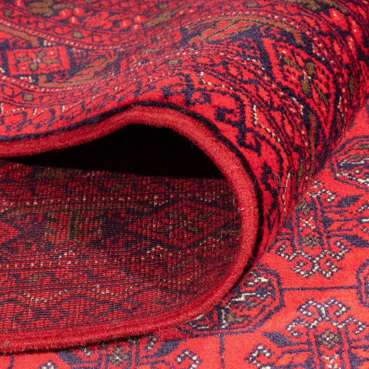 Tapis afghan - 289 x 200 cm - rouge