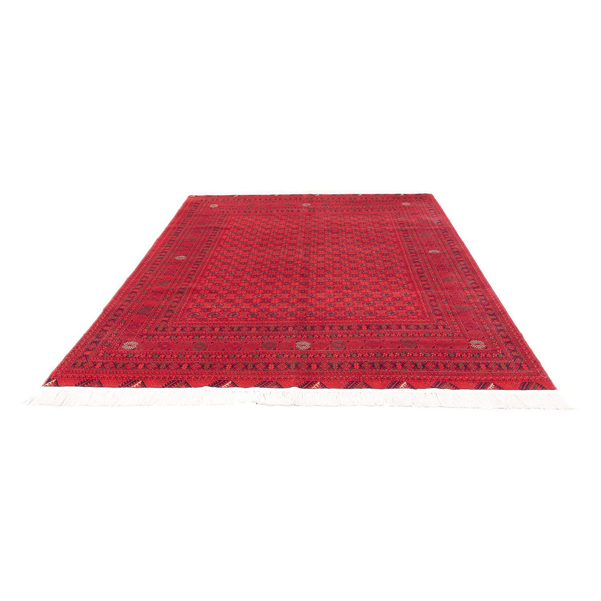 Tapis afghan - 289 x 200 cm - rouge
