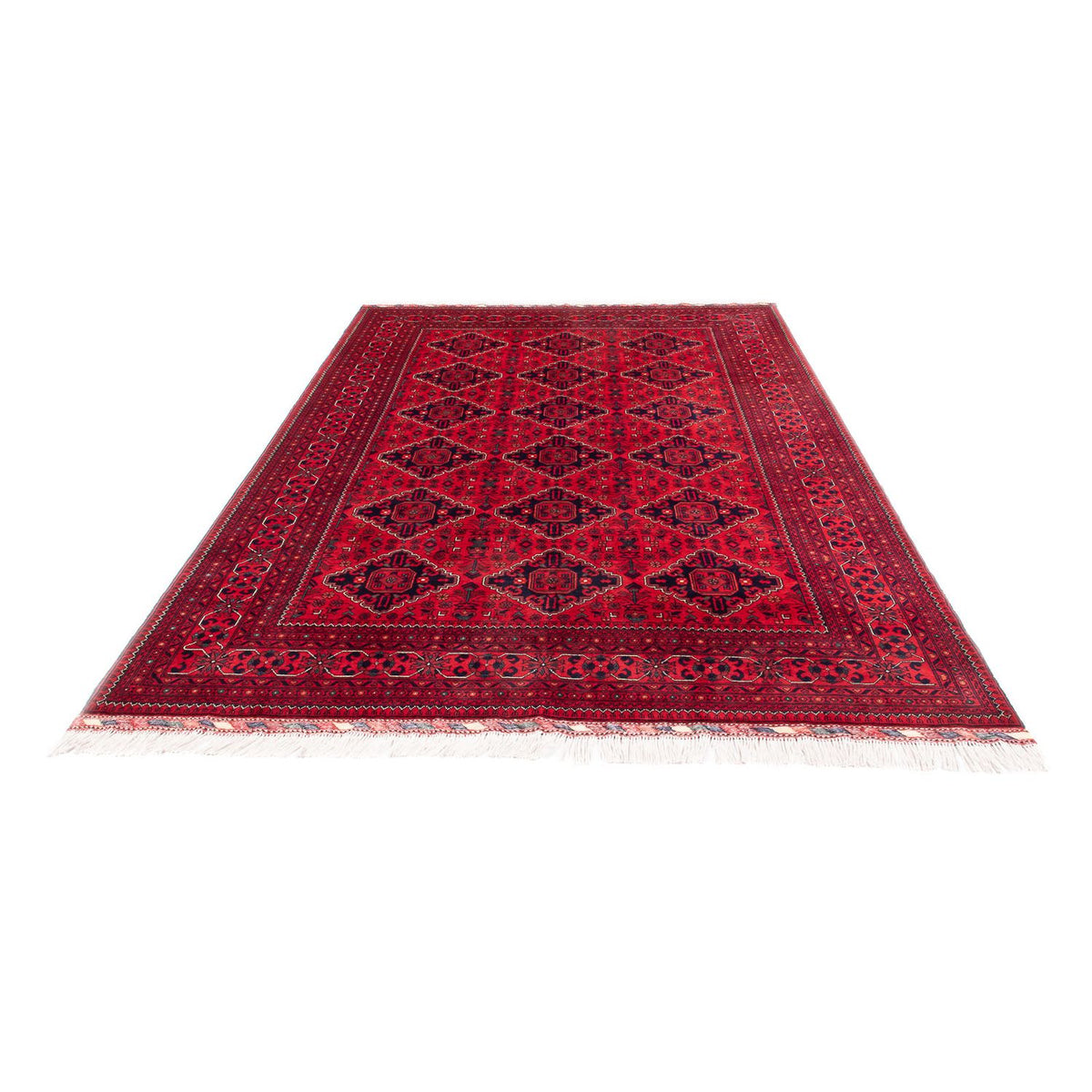 Tapis afghan - 298 x 198 cm - rouge