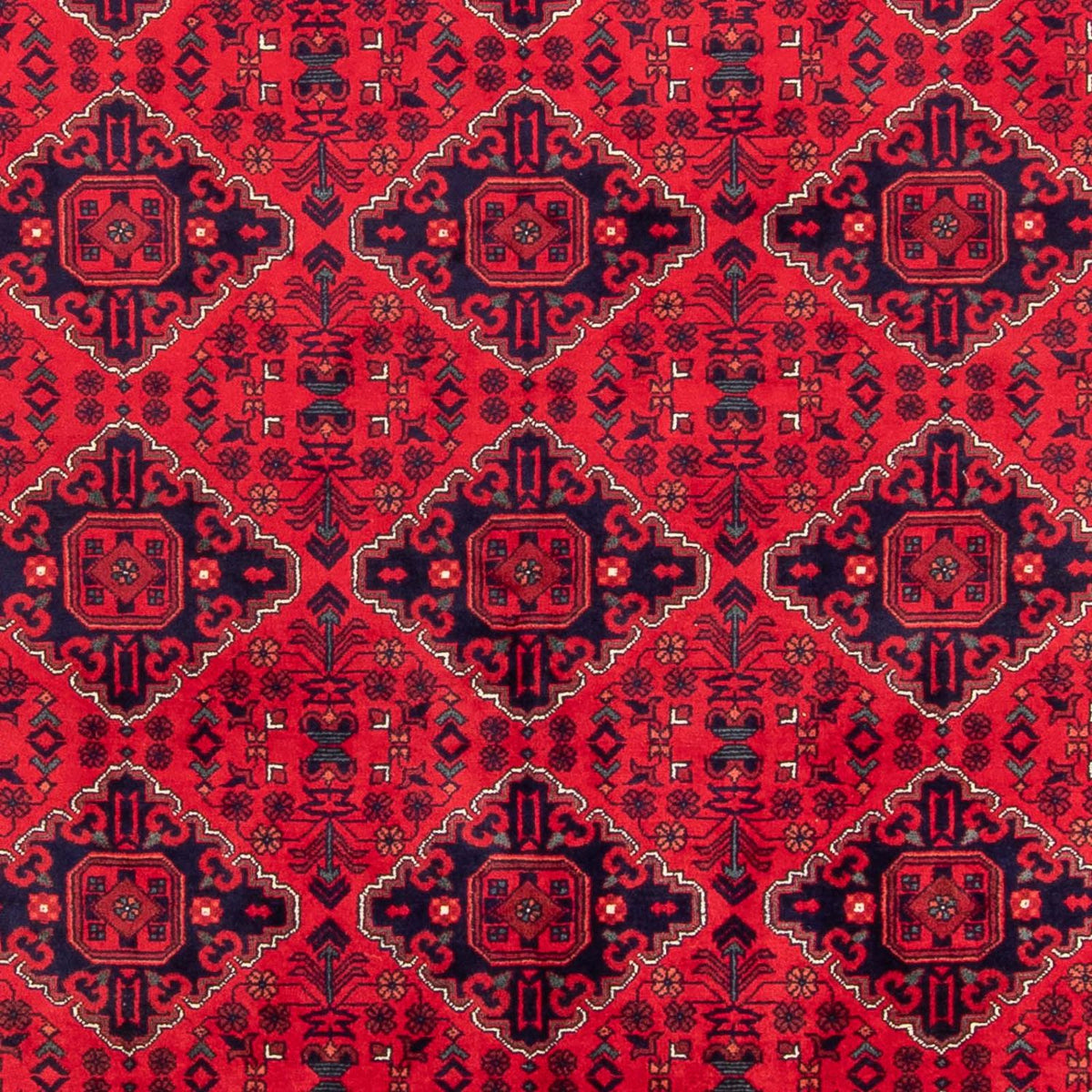 Tapis afghan - 293 x 196 cm - rouge