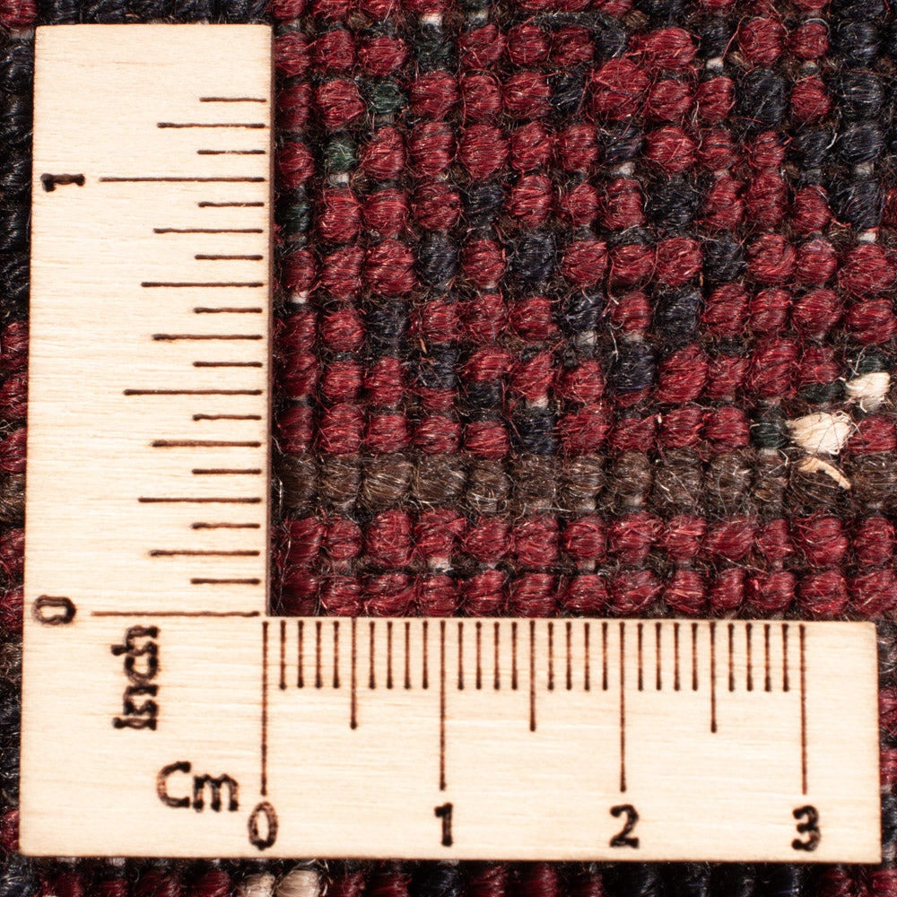 Tapis afghan - Boukhara - 290 x 201 cm - rouge foncé