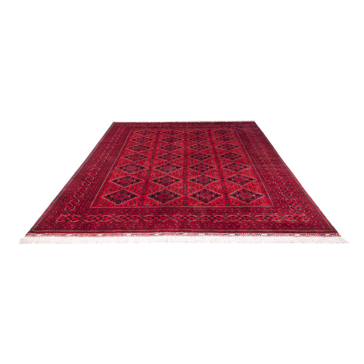 Tapis afghan - 345 x 244 cm - rouge