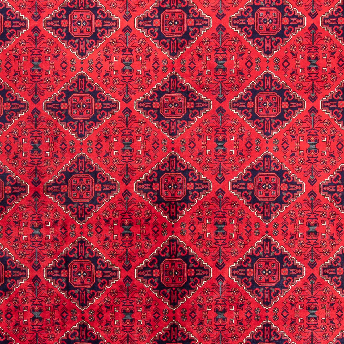 Tapis afghan - 414 x 292 cm - rouge