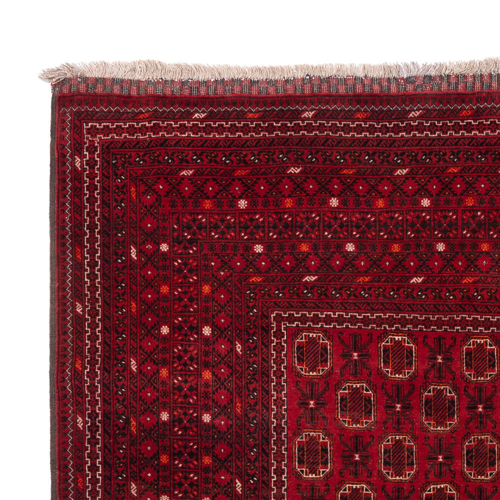 Tapis afghan - Boukhara - 274 x 198 cm - rouge