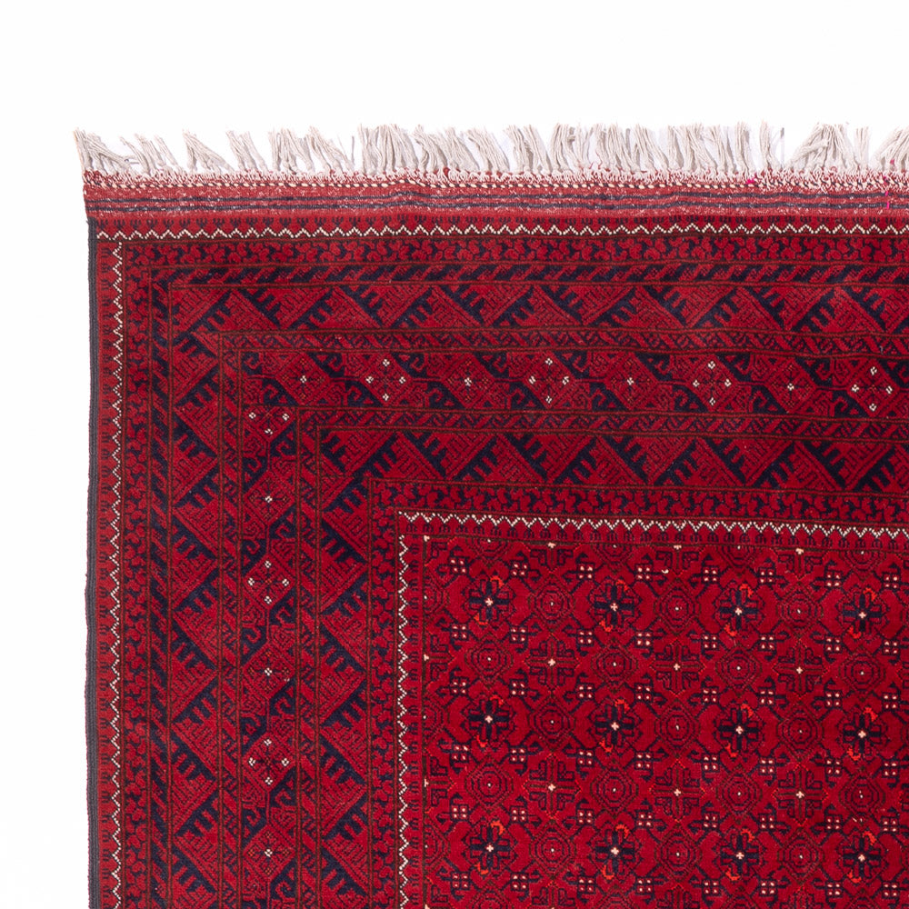 Tapis afghan - 296 x 193 cm - rouge