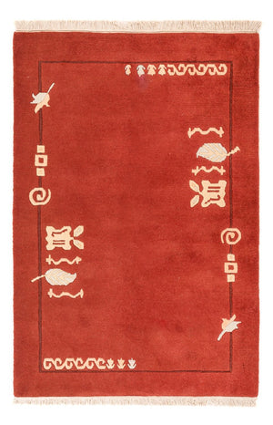 Tapis Népalais - 180 x 122 cm - rouille