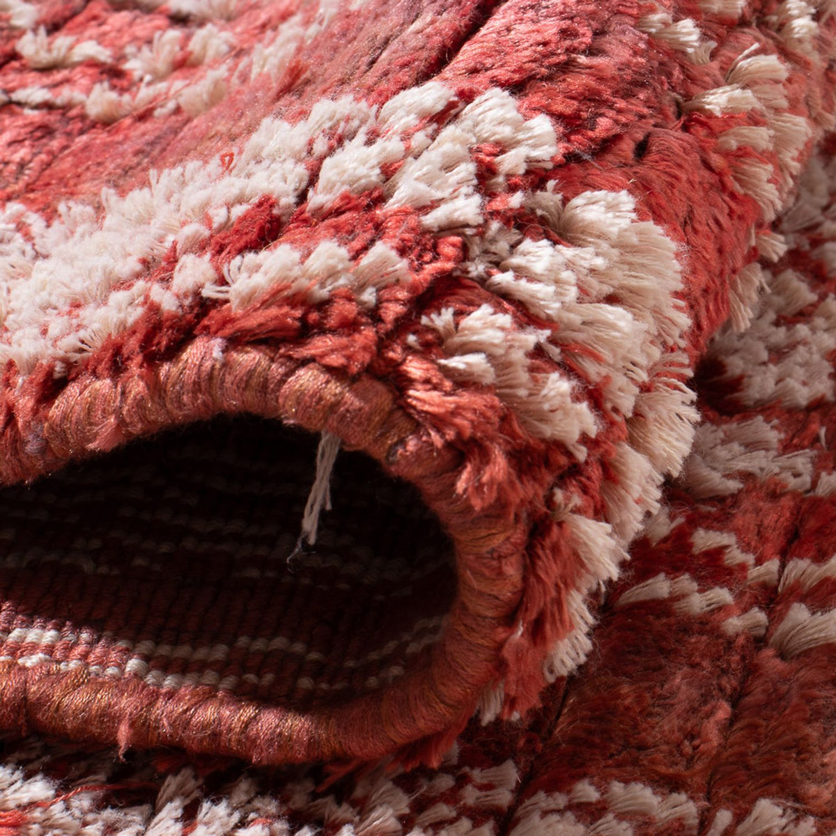 Tapis de couloir Tapis en viscose - 222 x 70 cm - rouge clair