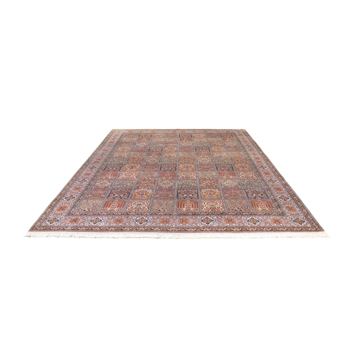 Tapis en soie - Soie du Cachemire - 337 x 247 cm - rouge clair