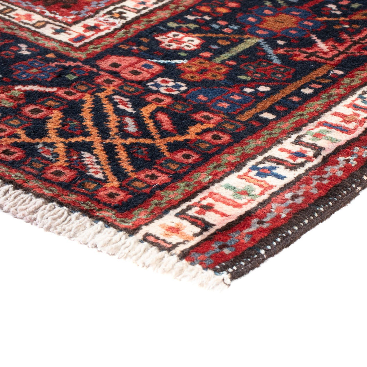 Tapis persan - Nomadic - 130 x 108 cm - rouge clair