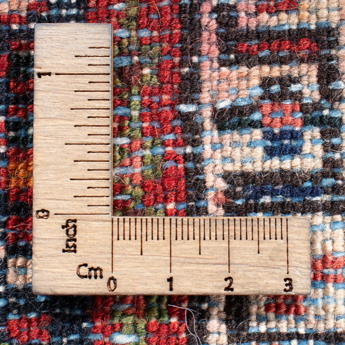 Tapis persan - Nomadic - 130 x 108 cm - rouge clair