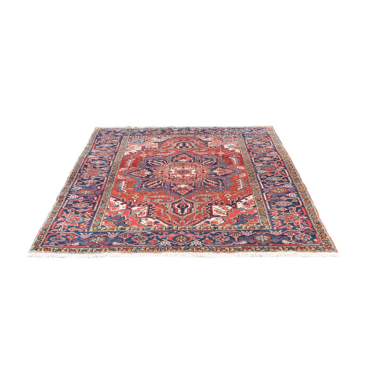 Tapis persan - Nomadic - 185 x 140 cm - rouge