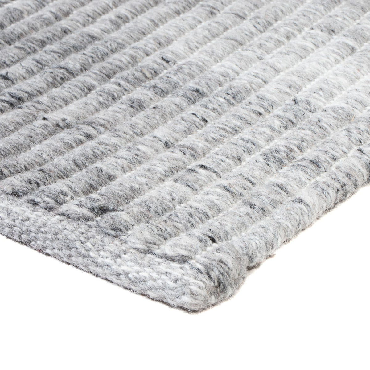 Tapis de couloir Tapis en laine - 100 x 32 cm - gris clair