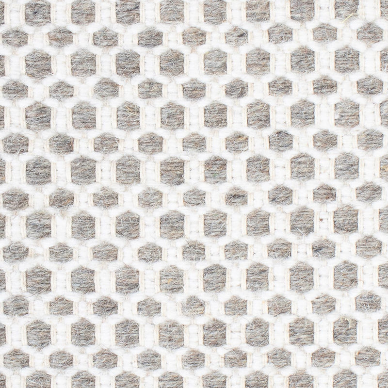 Tapis en laine carré  - 34 x 30 cm - gris clair