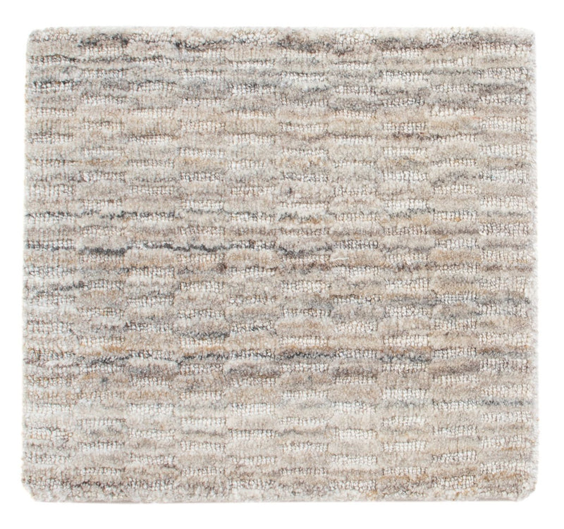 Tapis en laine carré  - 33 x 30 cm - gris clair