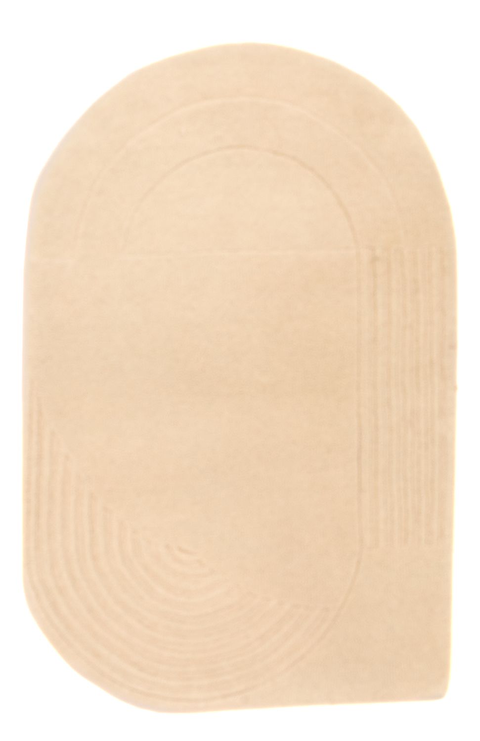 Tapis en laine - 92 x 60 cm - beige