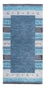 Tapis Gabbeh - Indus - 140 x 70 cm - bleu