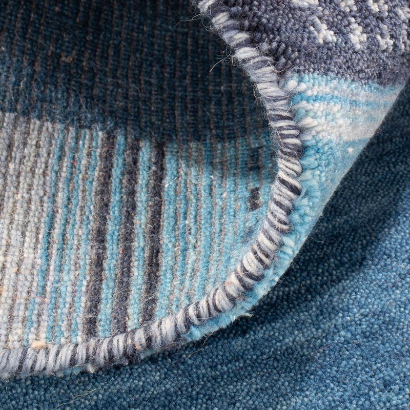 Tapis Gabbeh - Indus - 140 x 70 cm - bleu