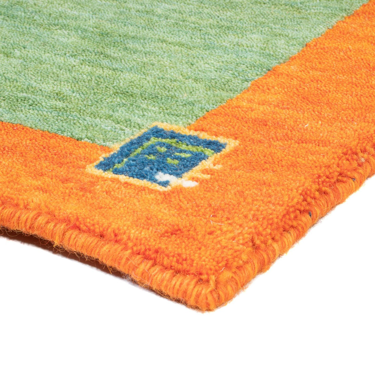 Tapis Gabbeh - Indus - 140 x 70 cm - vert clair