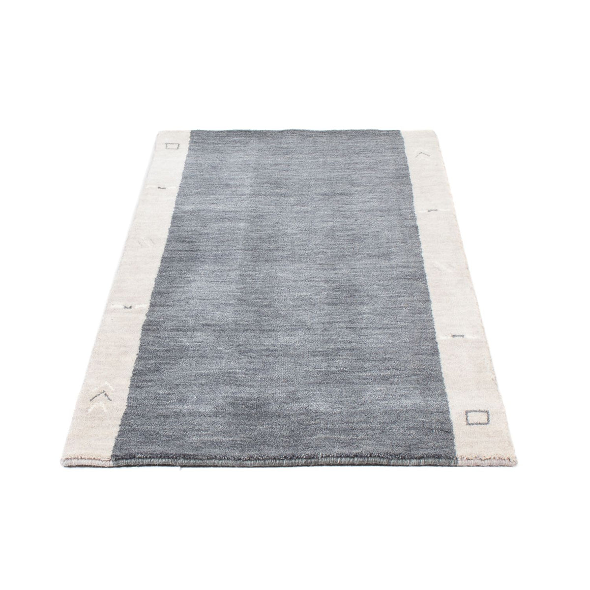 Tapis Gabbeh - Indus - 140 x 70 cm - gris