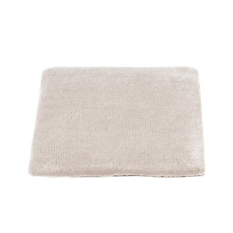 Tapis en laine carré  - 30 x 30 cm - gris clair
