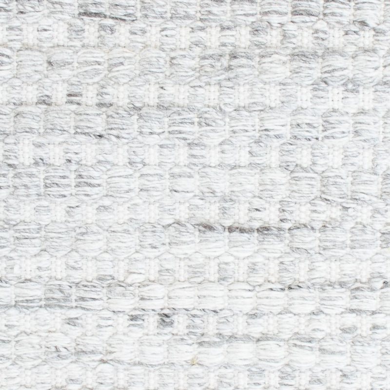 Tapis de couloir Tapis en laine - 104 x 33 cm - gris clair