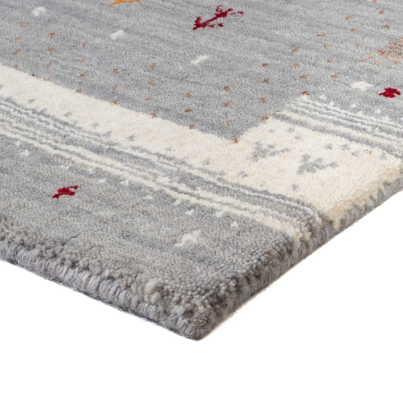 Tapis Gabbeh - Loribaft Softy - 90 x 60 cm - beige foncé