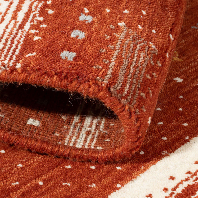 Tapis Gabbeh - Loribaft Softy - 90 x 60 cm - terracotta