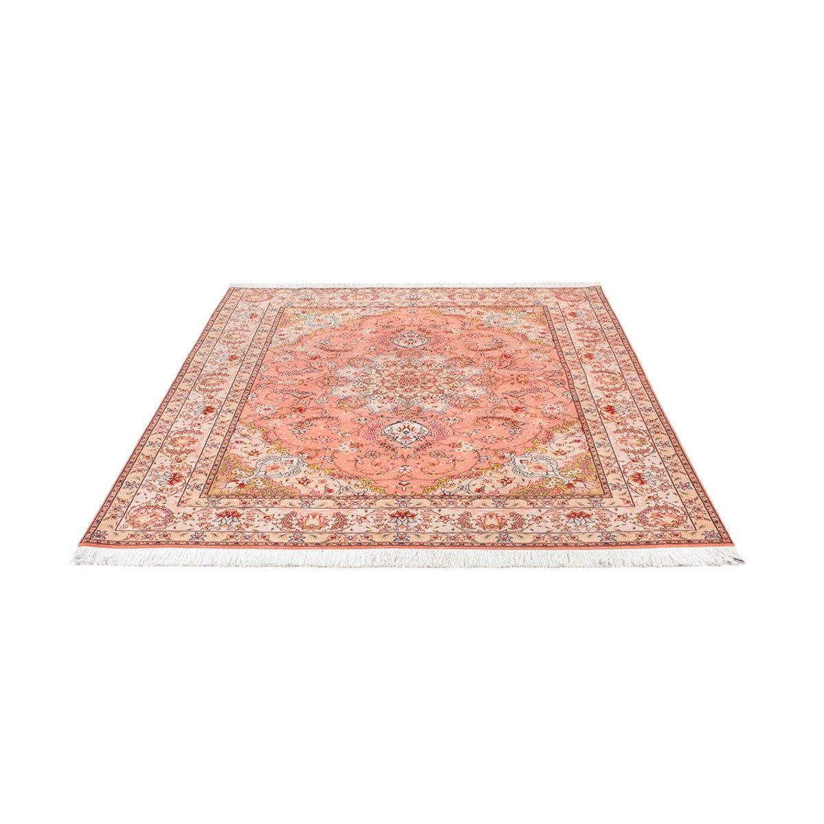 Tapis persan - Tabriz - Royal - 200 x 150 cm - saumon