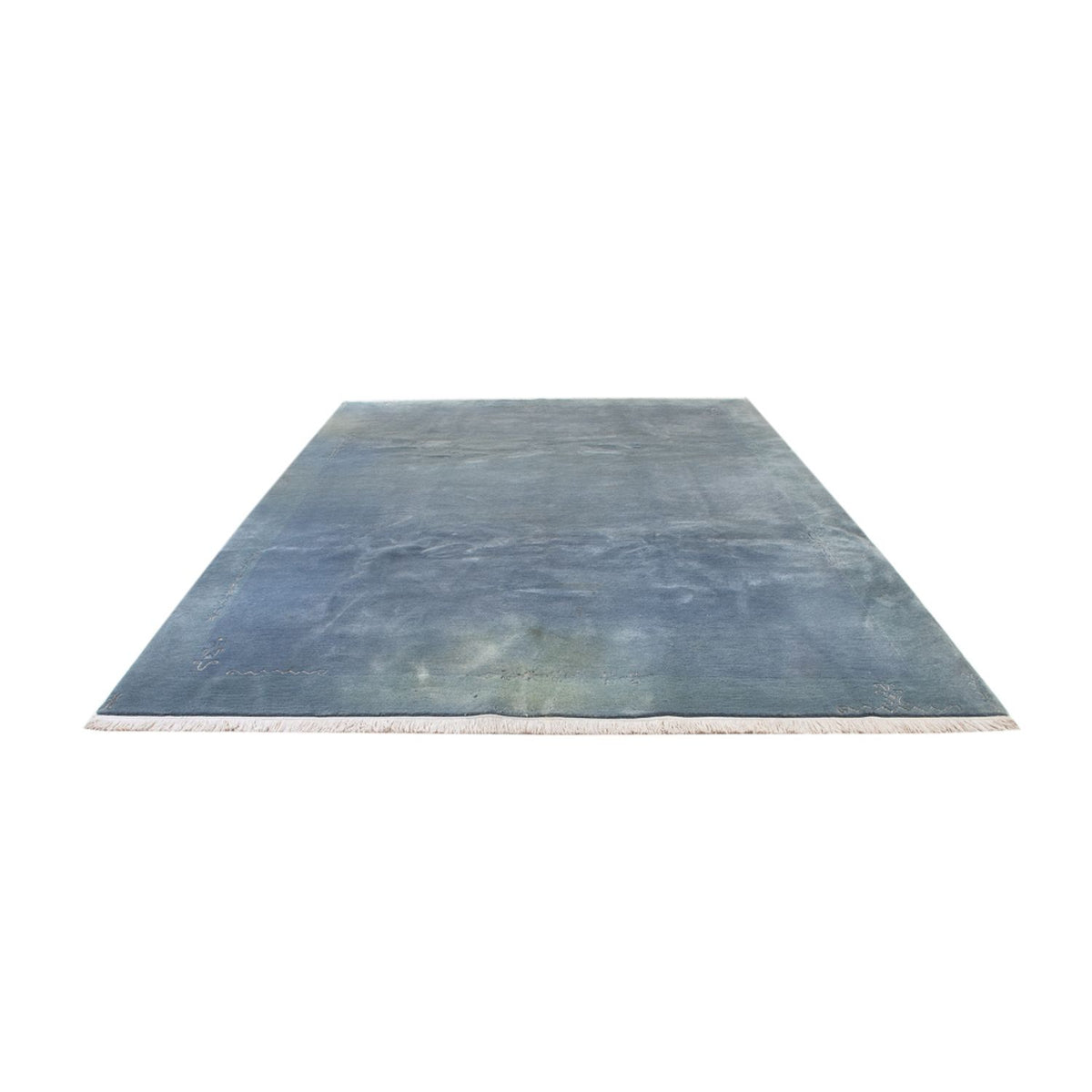 Tapis Népalais - 350 x 240 cm - bleu clair